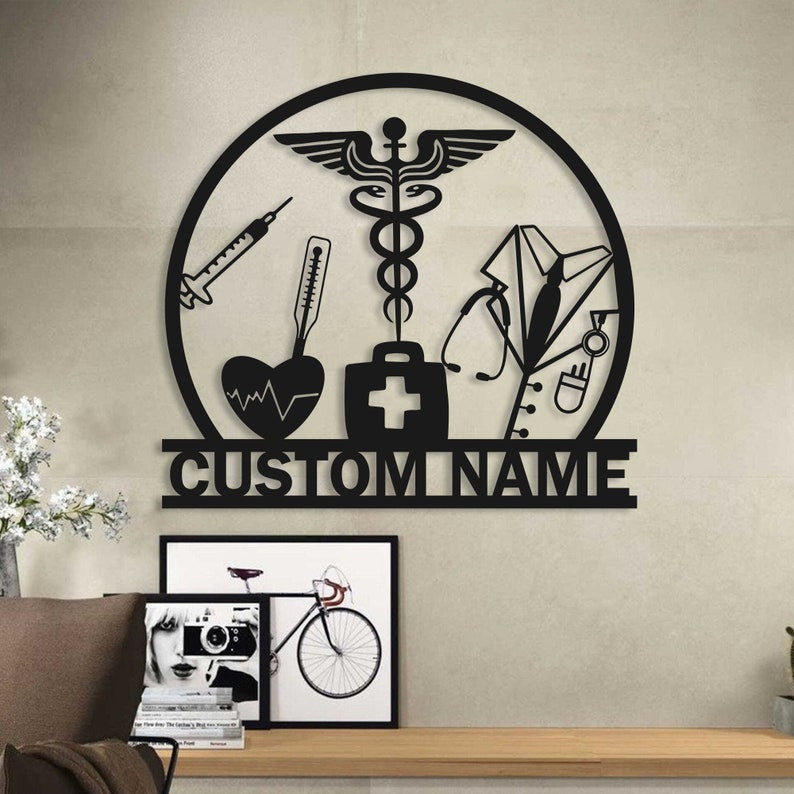 Custom Pharmacist Metal Sign with Led Light, Pharmacist Gift, Apothecary Sign, Pharmacy Office Decor, Medicine Drugstore, Graduation Gift