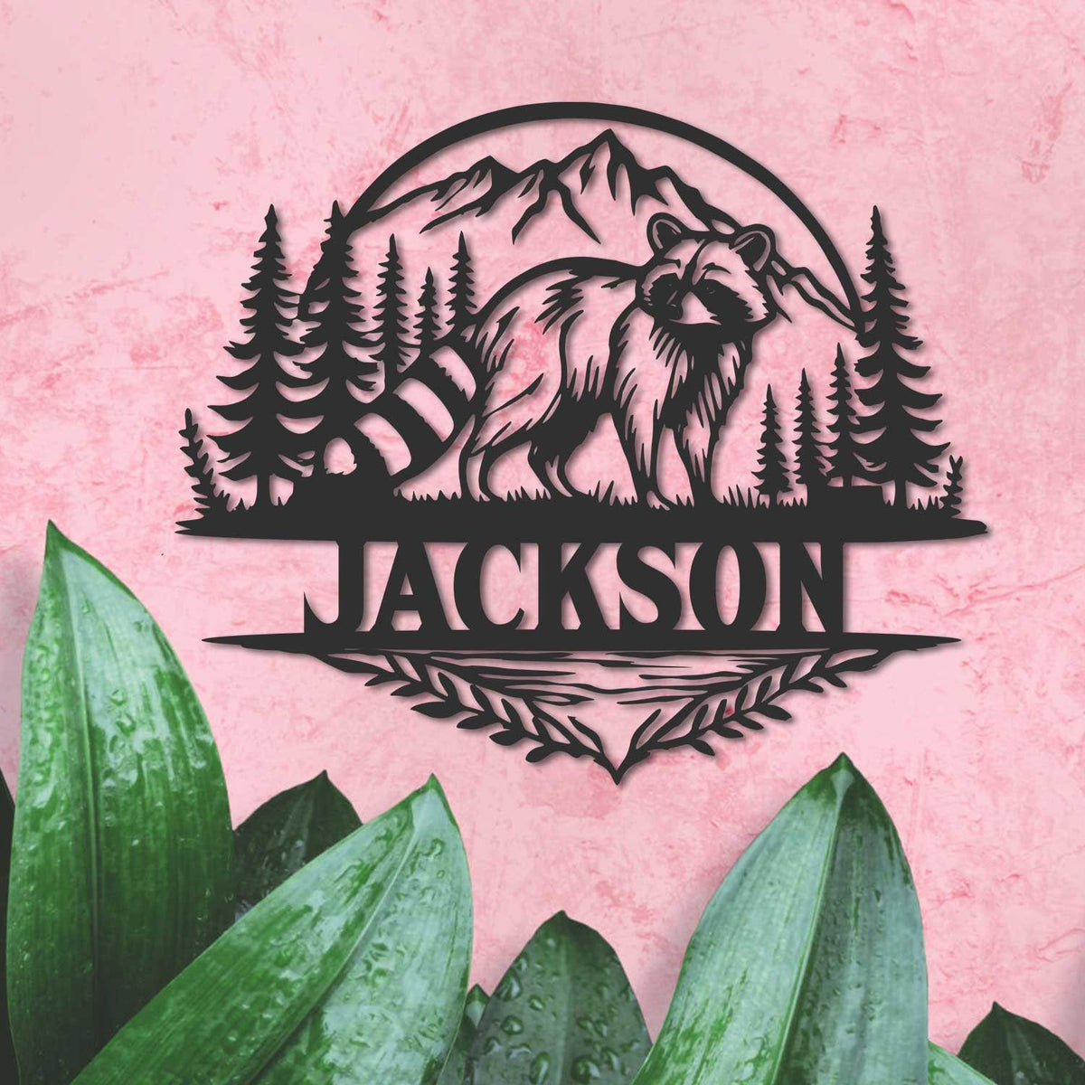 Custom Raccoon Metal Wall Art Raccoon Metal Sign Raccoon Decor Cabin Decor Raccoon Gift Raccoon Decor Home Decor Gift For Kids