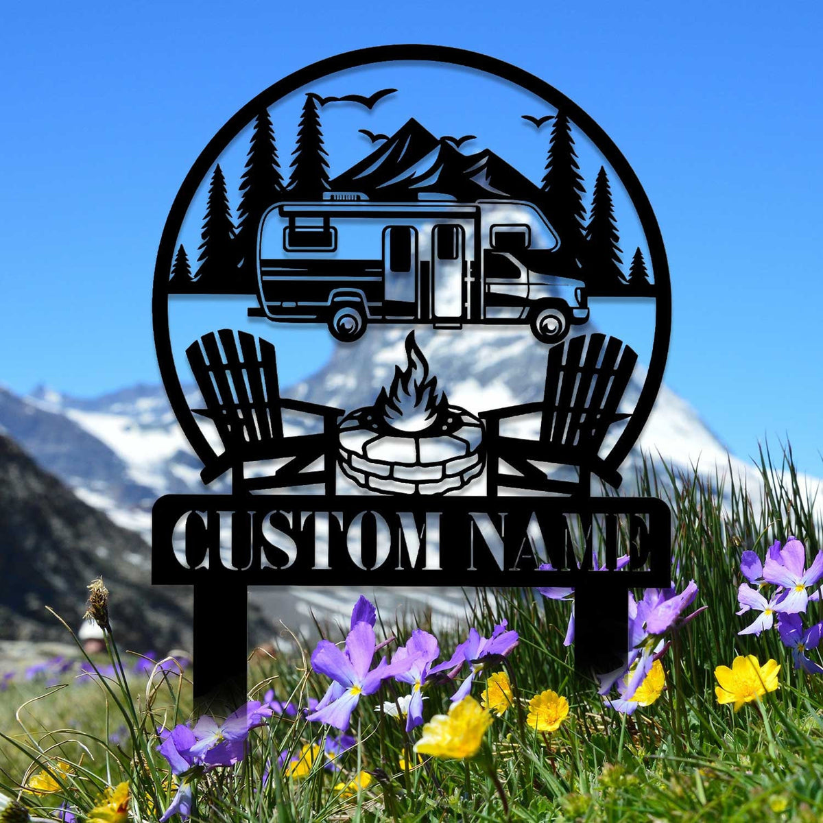 Custom Camping Sign Campfire Sign Rv Decor Camper Decor Camping Gifts Outdoor Decor Cabin Sign Campsite Sign Fire Pit Sign