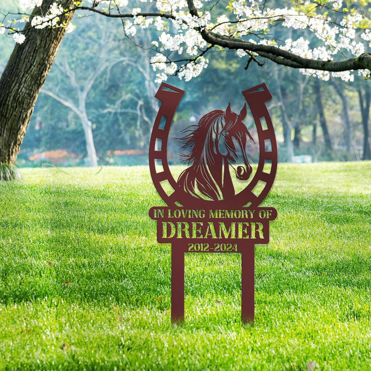 Personalized Horse Memorial Stake Pet Grave Markers Horse Lover Giftsympathy Sign Remembrance Stake Horse Loss Gift Garden Decor