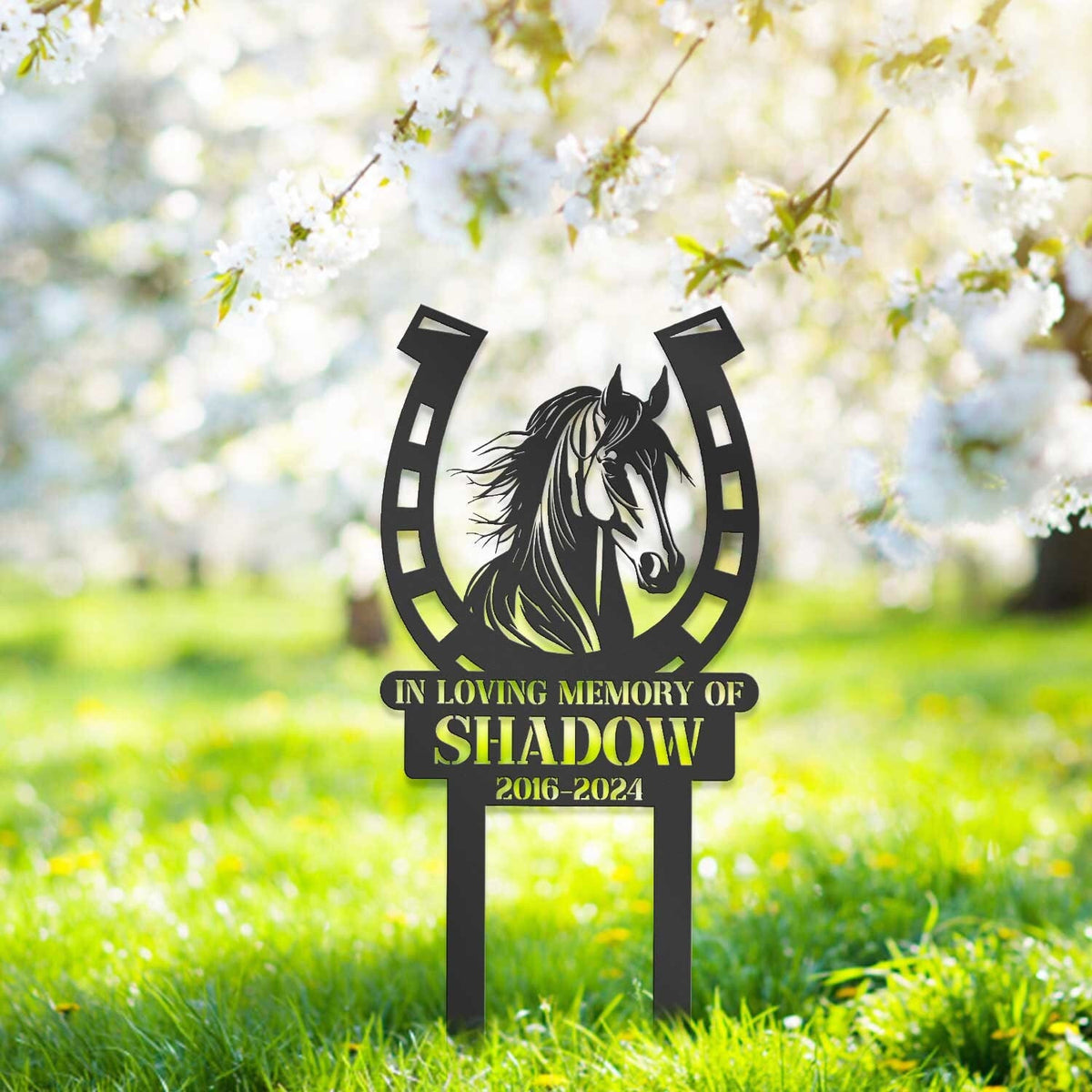 Personalized Horse Memorial Stake Pet Grave Markers Horse Lover Giftsympathy Sign Remembrance Stake Horse Loss Gift Garden Decor