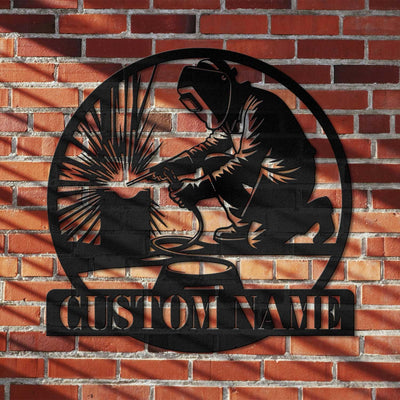 Custom Welder Metal Sign With Led Light Welding Sign Welder Wall Art Personalized Welder Name Sign Welder Gifts Gift For Dad