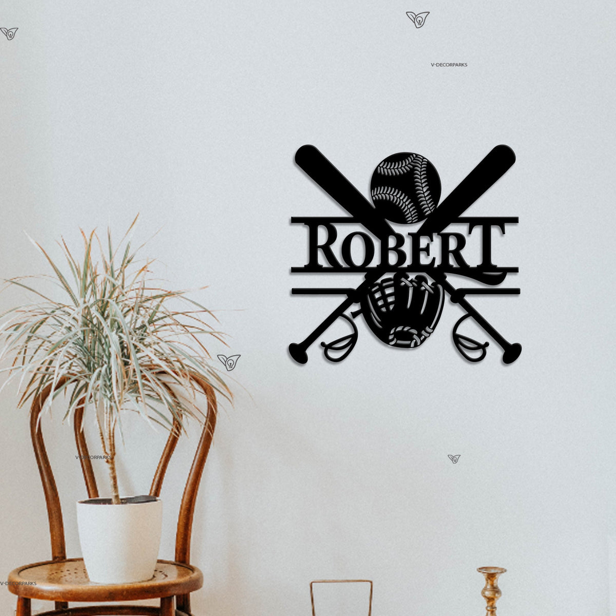 Custom Baseball Metal Sign With Led Lights Baseball Wall Decor Baseball Player Gift Baseball Player Name Sign Birthday Gift For Him
