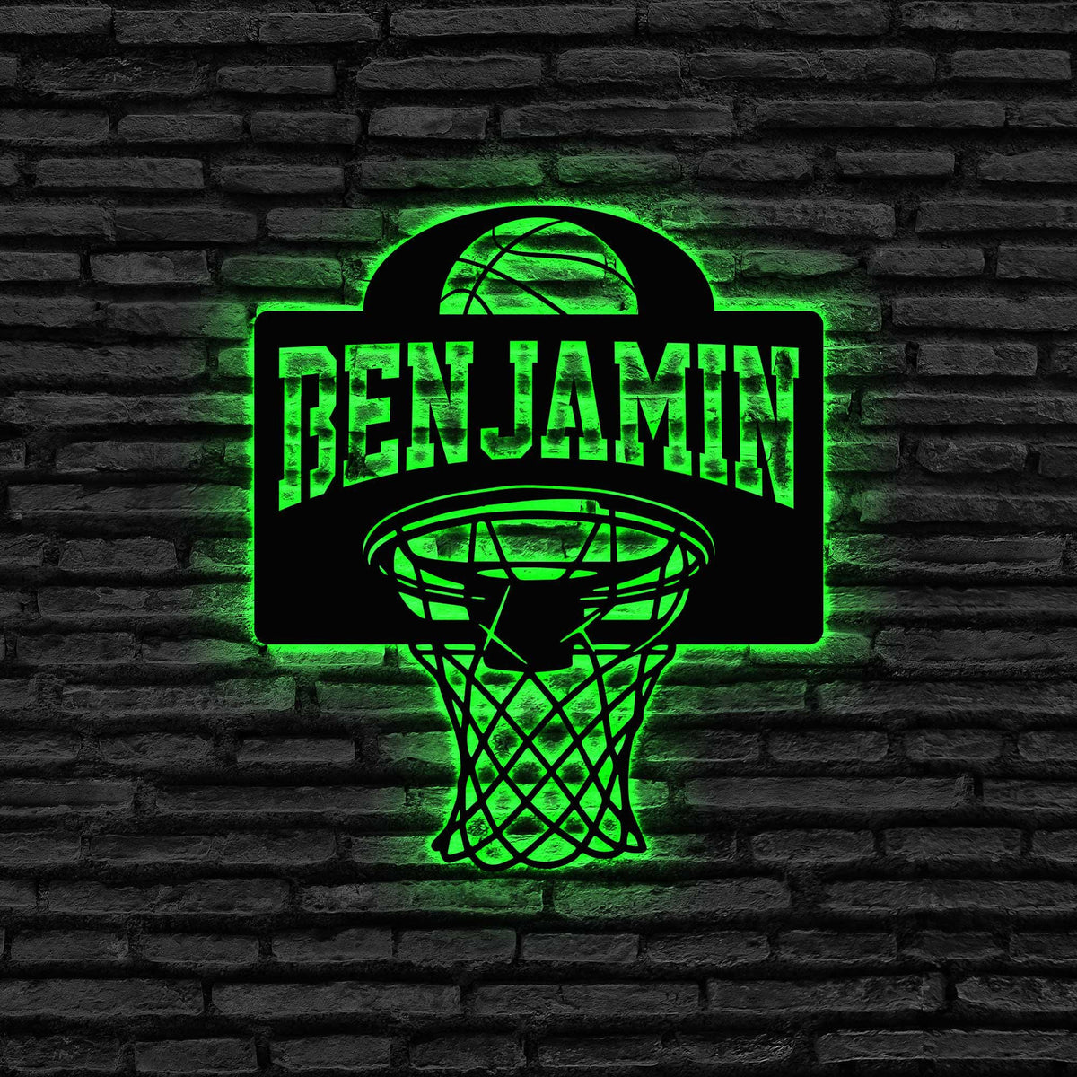 Custom Basketball Metal Wall Art With Led Light Personalized Basketball Decor Basketball Sign Basketball Lover Gift Birthday Gift
