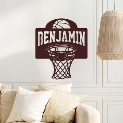 Custom Basketball Metal Wall Art With Led Light Personalized Basketball Decor Basketball Sign Basketball Lover Gift Birthday Gift