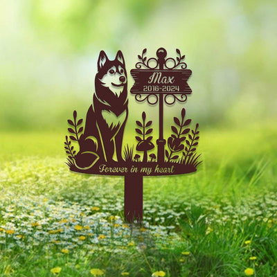 Custom Dog Memorial Stake Personalized Pet Garden Memorial Pet Memorial Plaque Cemetery Stake Dog Remembrance Gift