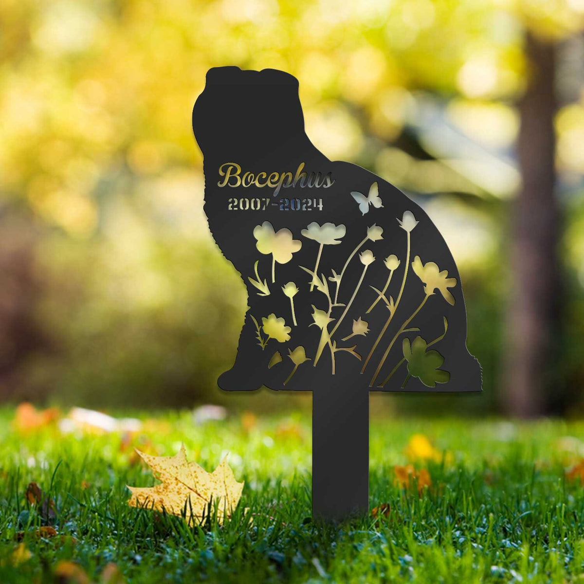 Custom Cat Memorial Sign Cat Memorial Plaque Cat Grave Marker Cat Lover Gift Pet Loss Gift Remembrance Stake Scottish Fold Cat