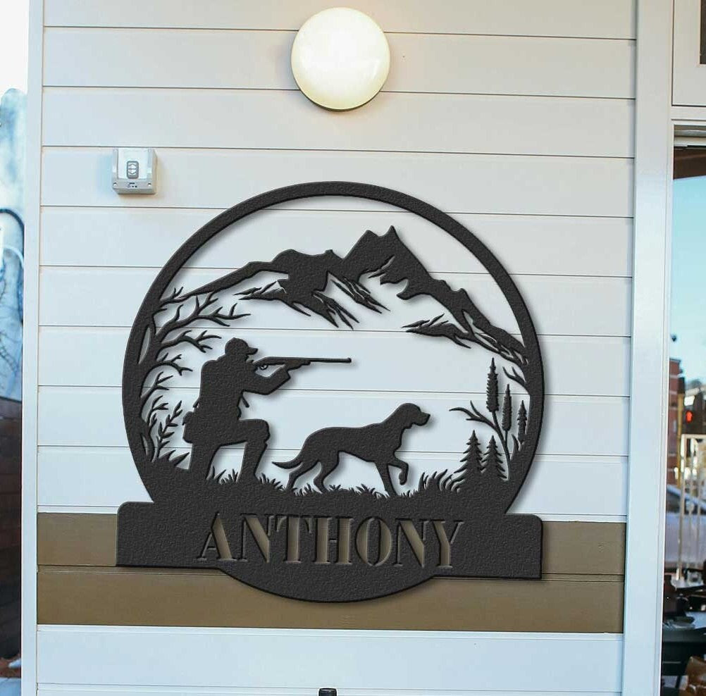 Custom Metal Hunting Sign Personalized Duck Hunting Sign Duck Hunting Gift Hunter Gifts Fathers Day Gift Cabin Sign