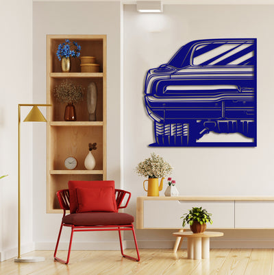 1969 Rt Classic Cars Silhouette Metal Wall Decor Gift Classic American Car Metal Wall Art Decor For Garage Sign Thanksgiving Day Gift