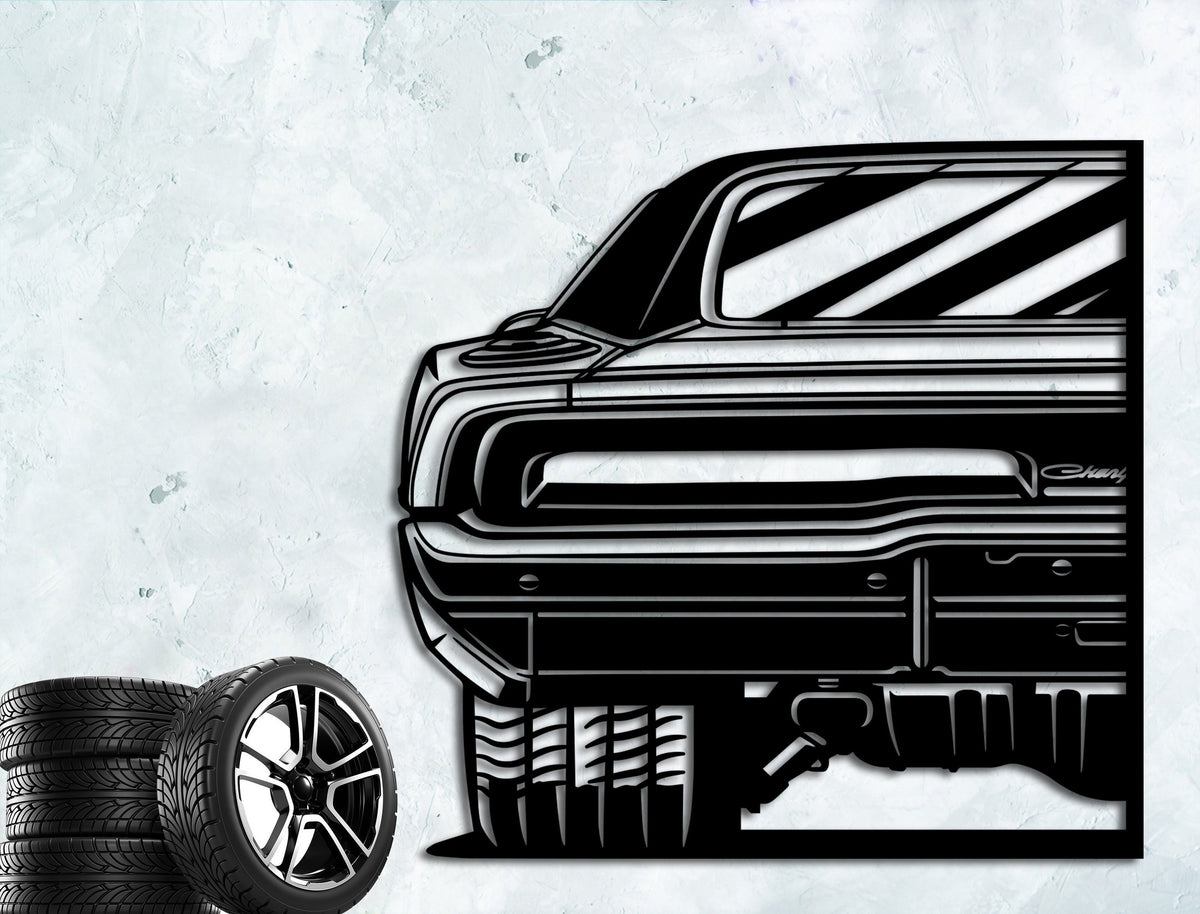 1969 Rt Classic Cars Silhouette Metal Wall Decor Gift Classic American Car Metal Wall Art Decor For Garage Sign Thanksgiving Day Gift