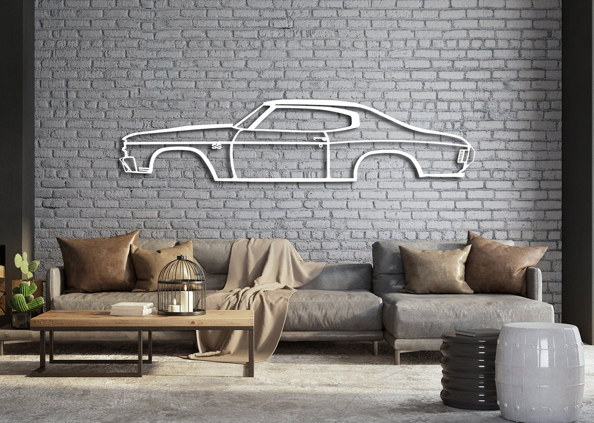 1971 Chevellle Ss Wall Art 1971 Classic Chevele Ss Gift Drag Racing Car Wall Art Gift For Graduation American Lovers Gift Birthday Gift