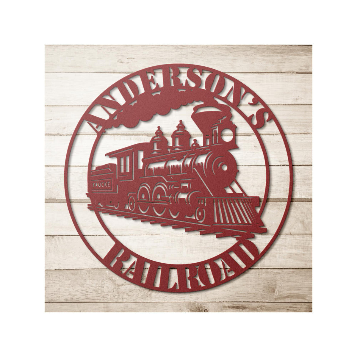 Personalized Train Metal Sign Custom Train Name Sign Train Room Decor For Kids Unique Gift For Train Enthusiasts Model Railroad Club