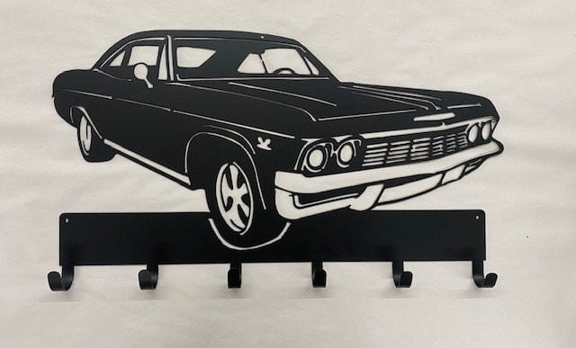 Chevy Impala 1965-66 Metal Coathat Rack Key Holder Coat Hook For Wall Key Organizer Gift Idea