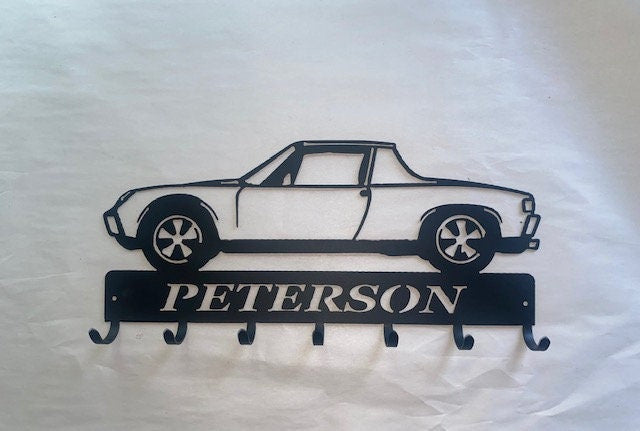Porsche 914 Personalized Key Rack Key Holder Coat Hook For Wall Key Organizer Gift Idea