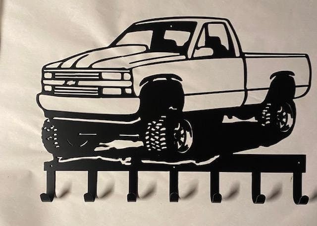 Chevy Obs Coat Rack Key Holder Coat Hook For Wall Key Organizer Gift Idea
