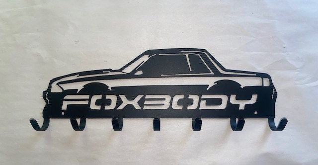 Mustang Fox Notchback Key Rack Key Holder Coat Hook For Wall Key Organizer Gift Idea