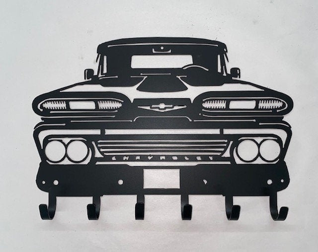 Chevy Truck 1960 Metal Coat Rack Key Holder Coat Hook For Wall Key Organizer Gift Idea
