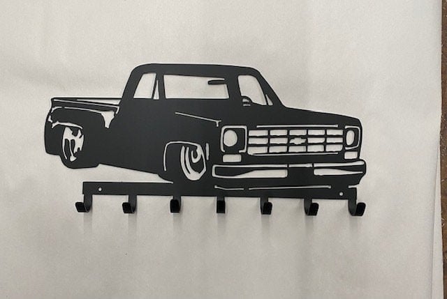 Chevy Step Side Key Rack Key Holder Coat Hook For Wall Key Organizer Gift Idea For Car Lovers