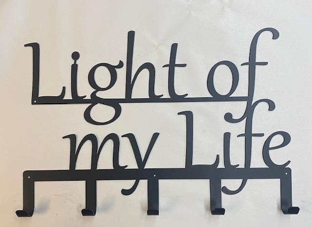 Light Of My Life Coat Rack Key Holder Coat Hook For Wall Key Organizer Gift Idea