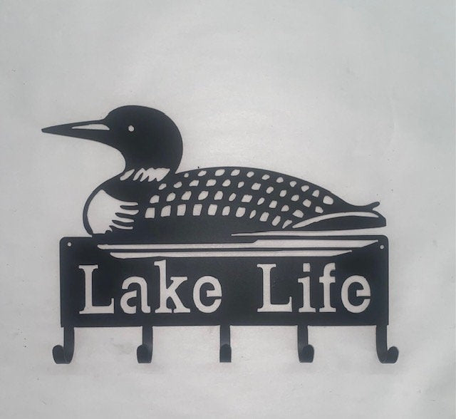 Loon And Lake Life Metal Key Rack Key Holder Coat Hook For Wall Key Organizer Gift Idea