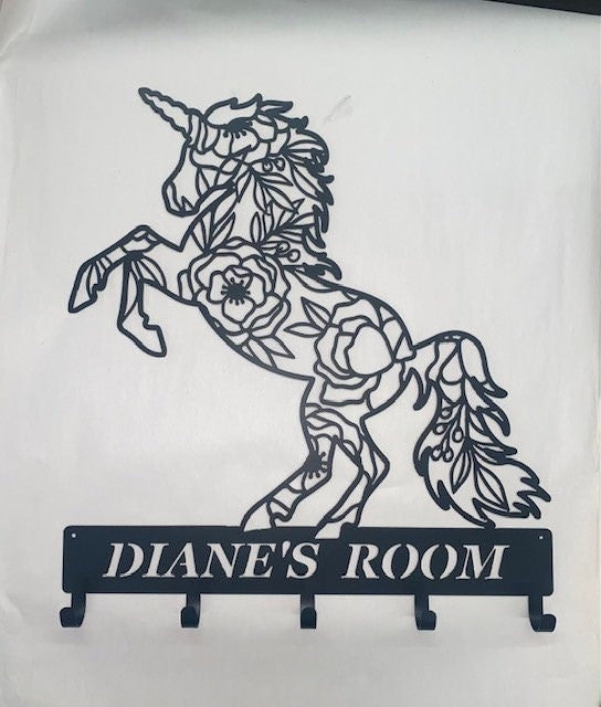 Unicorn Personalized Hooks Backpack Clothes Or Coats Key Holder Coat Hook For Wall Key Organizer Gift Idea