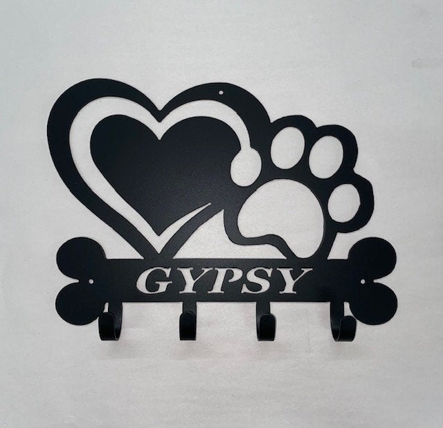 Personalized Dog Leash Holders Key Holder Coat Hook For Wall Key Organizer Gift Idea
