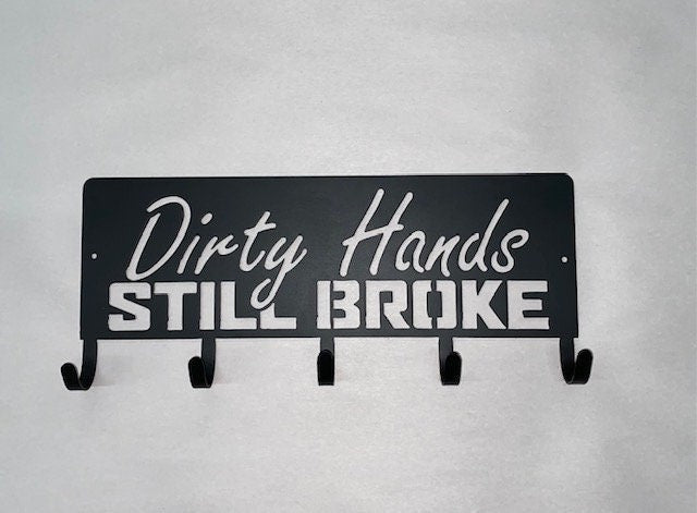 Dirty Hands Keyhat Rack Key Holder Coat Hook For Wall Key Organizer Gift Idea