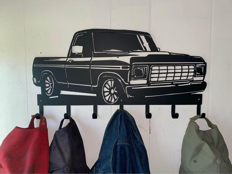 Ford Truck 78-79 Coat Rack Key Holder Coat Hook For Wall Key Organizer Gift Idea For Car Lovers