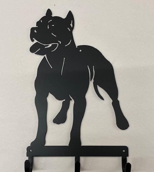 Pit Bull Metal Leash Holder Key Holder Coat Hook For Wall Key Organizer Gift Idea For Dog Lovers