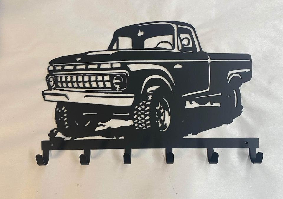 Ford Truck 1960's Key Rack Key Holder Coat Hook For Wall Key Organizer Gift Idea For Car Lovers