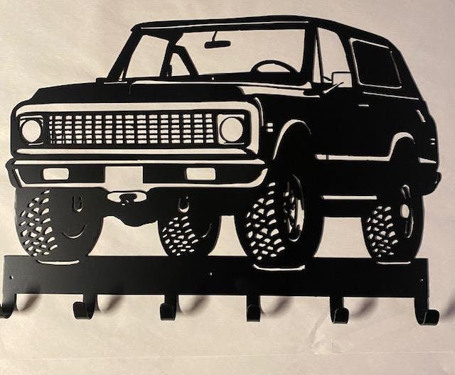 Chevy 71-72 Blazer Coat Rack Key Holder Coat Hook For Wall Key Organizer Gift Idea
