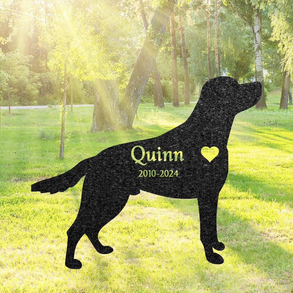 Custom Labrador Retriever Memorial Stake Personalized Dog Metal Stake For Pet Grave Marker Remembrance Plaque Garden Sign Cemetery Decor