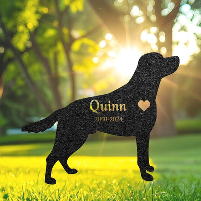 Custom Labrador Retriever Memorial Stake Personalized Dog Metal Stake For Pet Grave Marker Remembrance Plaque Garden Sign Cemetery Decor