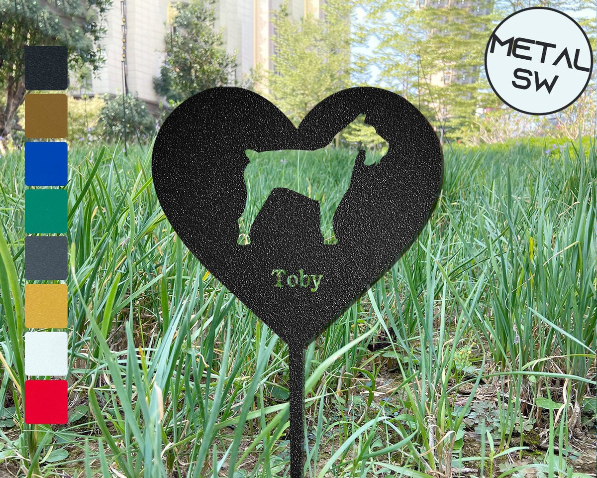 Schnauzer Memorial Plaque Schnauzer Dog Garden Stake Personalized Dog Silhouette Sign Schnauzer Grave Marker Memorial Frame