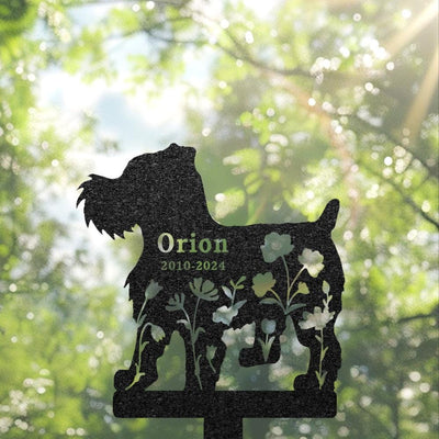 Personalized Brussels Griffons Memorial Plaque For Outdoor Custom Dog Metal Sign Yard Sign Pet Grave Marker Sympathy Sign Pet Loss Gift