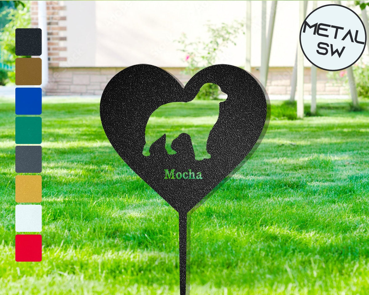 Metal Aussie Sign Aussie Garden Stakes Dog Memorial Aussie Shape Memorial Plaque Pet Loss Gift Pet Sympathy Gift Personalized Gift