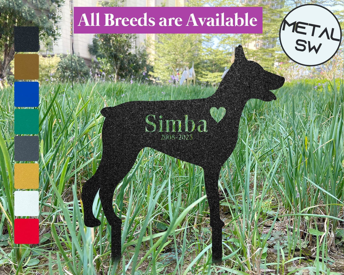 Doberman Memorial Stone Dog Memorial Stone Pet Grave Marker Dog Headstone Personalized Pet Headstone Loss Of Dog Memorial Sympathy Gift