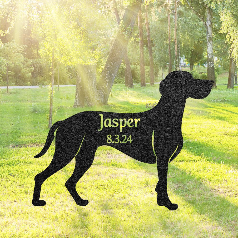 Custom German Shorthaired Pointer Memorial Stake Personalized Metal Sign Pet Grave Marker Remembrance Plaque Garden Sign Cemetery Decor