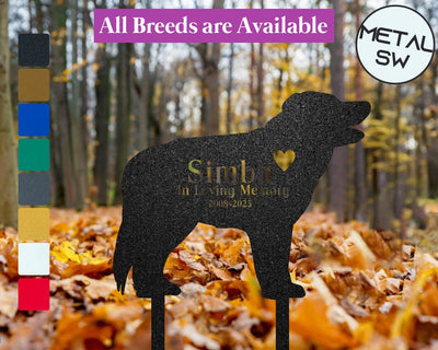 Metal Border Collie Memorial Stake Dog Grave Marker Dog Garden Stake Personalized Dog Loss Memorial Pet Sympathy Gift Keepsake