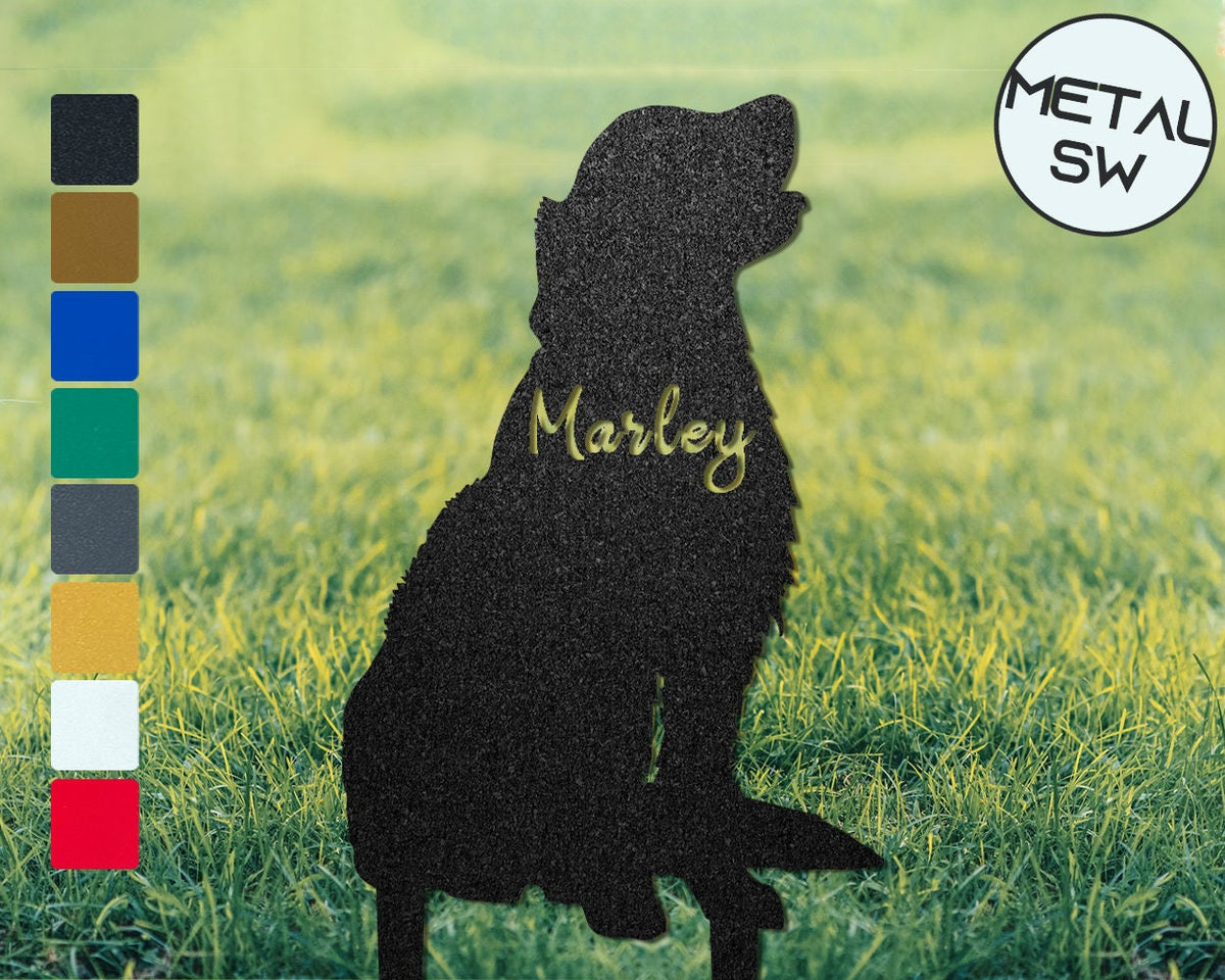 Metal Golden Retriever Sign Dog Golden Retriever Memorial Garden Stakes Dog Pet Loss Gift Golden Retriever Remembrance Stakes
