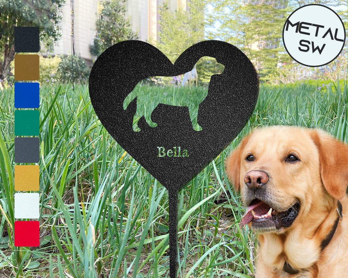 Personalized Labrador Memorial Plaque Labrador Retriever Garden Stake Personalized Dog Silhouette Sign Labrador Retriever Yard Decor
