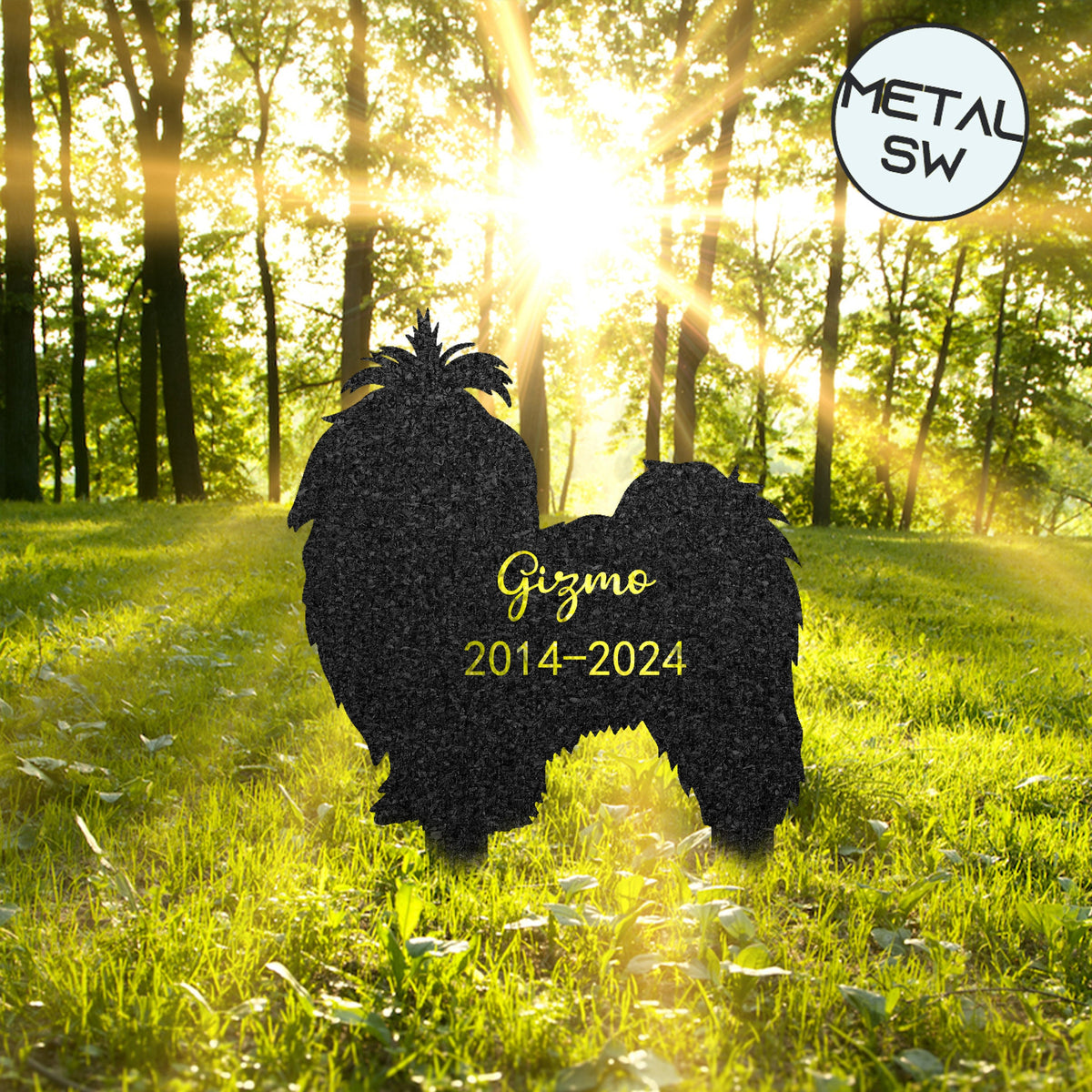 Personalized Shih Tzu Metal Grave Marker Pet Memorial Garden Stake Shih Tzu Loss Gift Custom Dog Name Sign Outdoor Garden Decor For Dog