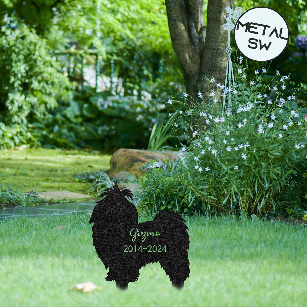 Personalized Shih Tzu Metal Grave Marker Pet Memorial Garden Stake Shih Tzu Loss Gift Custom Dog Name Sign Outdoor Garden Decor For Dog