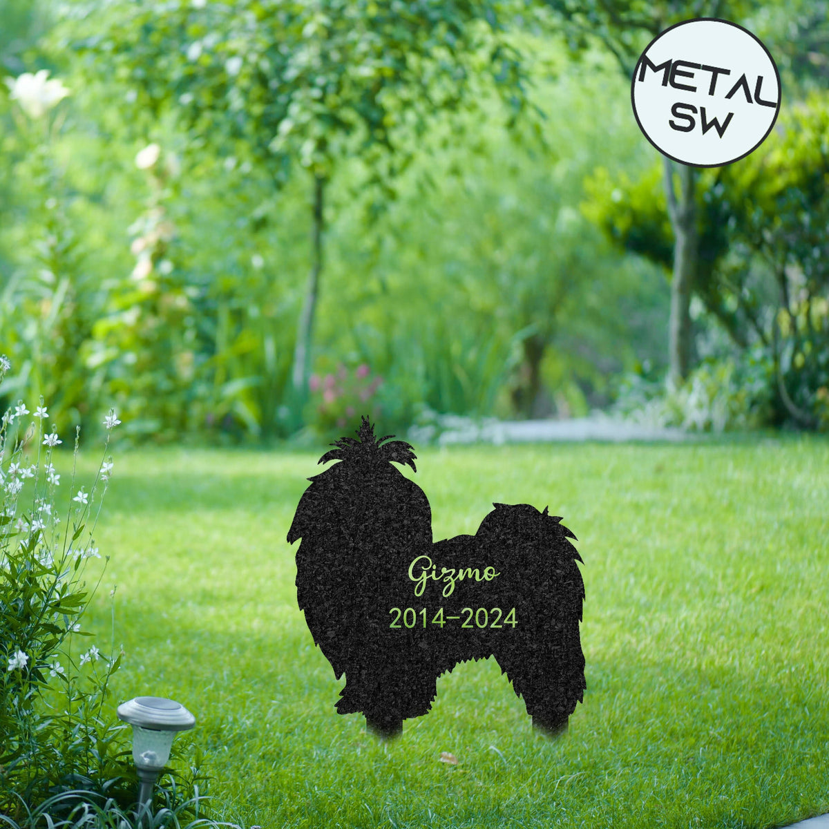 Personalized Shih Tzu Metal Grave Marker Pet Memorial Garden Stake Shih Tzu Loss Gift Custom Dog Name Sign Outdoor Garden Decor For Dog