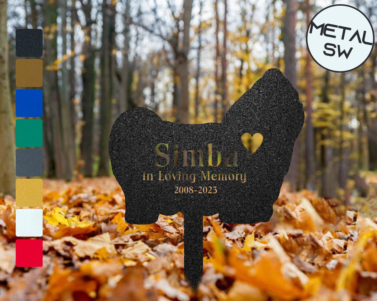 Metal Shih-Tzu Dog Memorial Stakes Lion Dog Grave Marker Garden Stakes Dog Headstone Personalized Loss Of Dog Memorial Sympathy Gift Idea