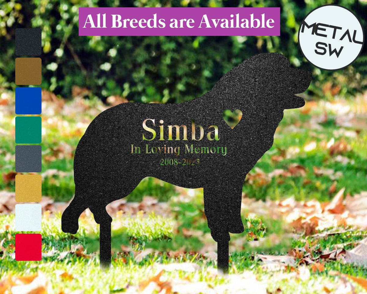 Metal Great Pyrenees Sign Personalized Guardian Dog Sign Pyrenean Mountain Dog Memorial Stakes Pyrenees Dog Grave Marker Dog Memorial Gift