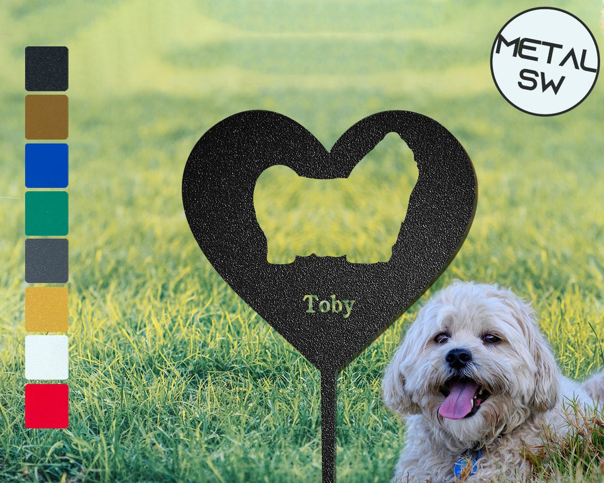 Personalized Shih Tzu Memorial Plaque Shih Tzu Garden Stake Custom Grave Marker Shih Tzu Memorial Gifts Shih Tzu Mom Gift Christmas Gift