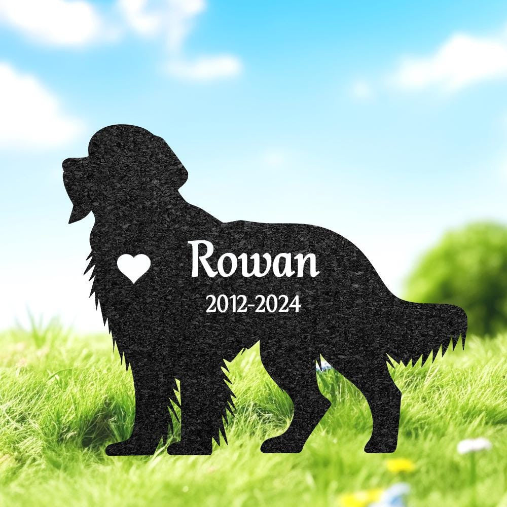 Custom Golden Retriever Dog Memorial Stake Personalized Metal Stake For Pet Grave Marker Remembrance Plaque Garden Sign Cemetery Decor
