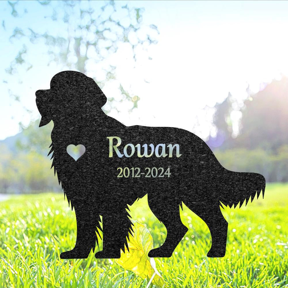 Custom Golden Retriever Dog Memorial Stake Personalized Metal Stake For Pet Grave Marker Remembrance Plaque Garden Sign Cemetery Decor