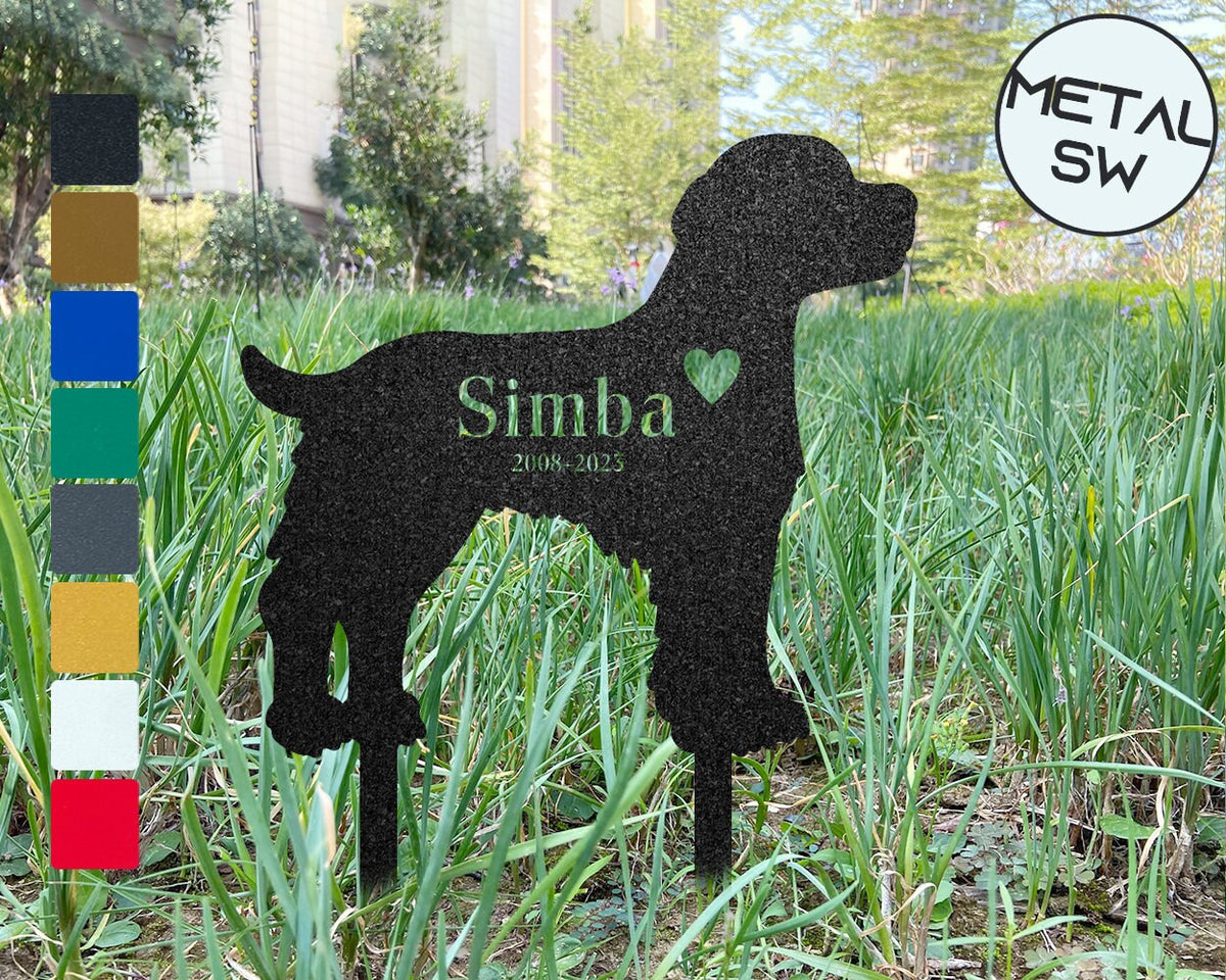 Metal Brittany Sign Custom Brittany Memorial Plaque With Stakes Brittany Grave Marker Dog Memorial Gift Metal Garden Stake Dog Headstone